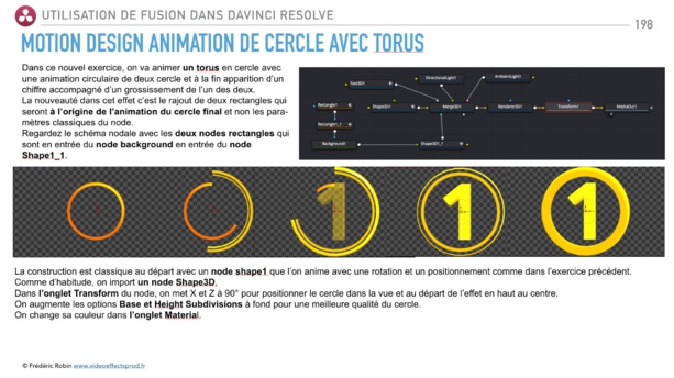 Utiliser Fusion dans DaVinci Resolve : PDF de formation en français