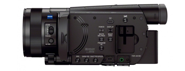 Sony et le 4K avec l'Handycam AX100E